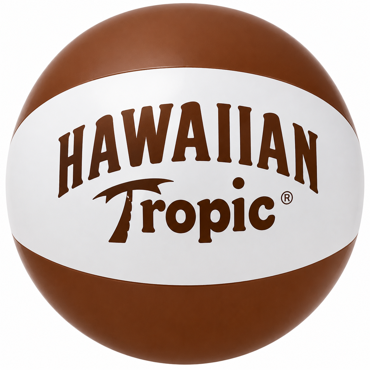 AB-2261 16" Inflatable Brown and White Beach Ball