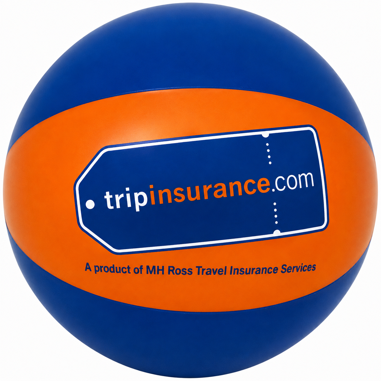 AB-2104 16" Inflatable Blue and Orange Beach Ball