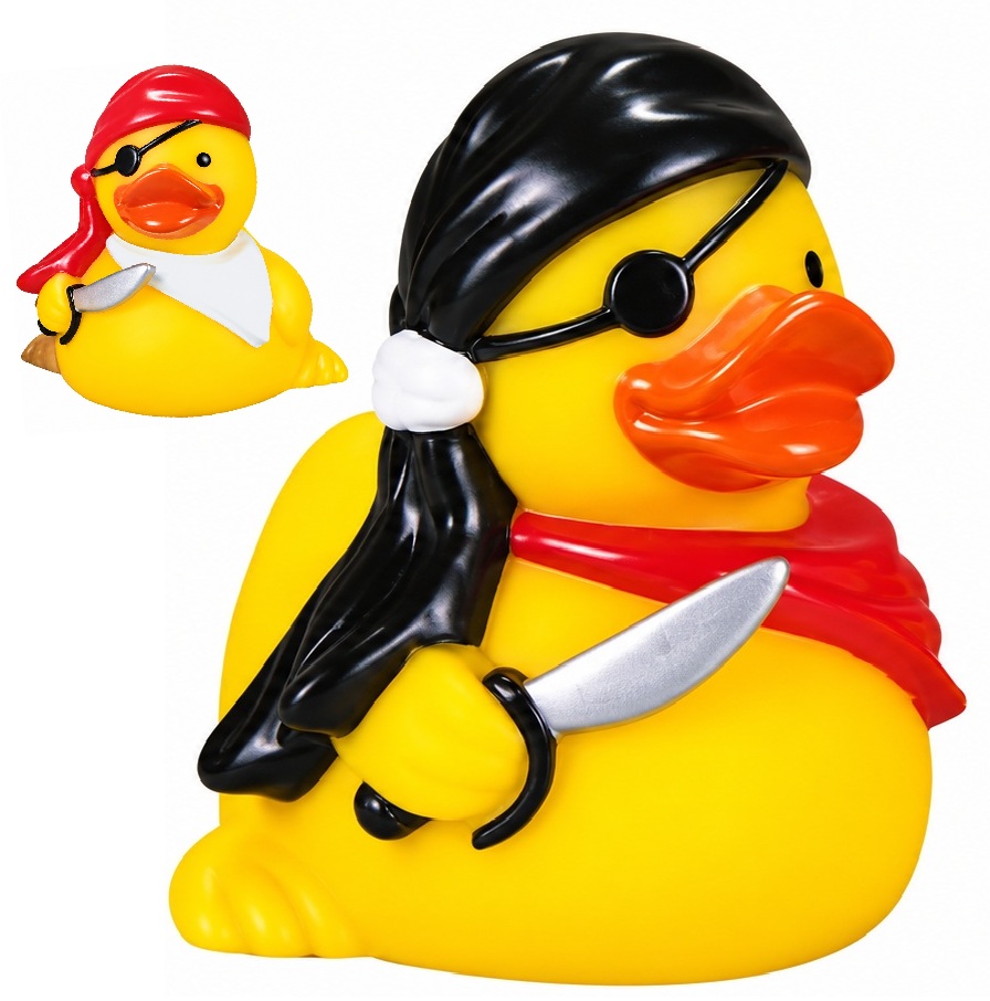 AD-6015 Rubber “Captain Pirate” Duck ©