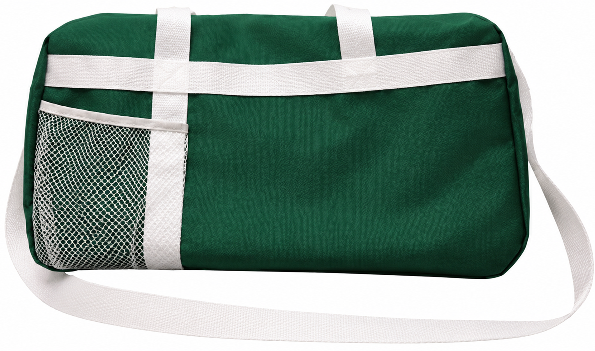 Green Canvas Duffel with Mesh Pocket.png