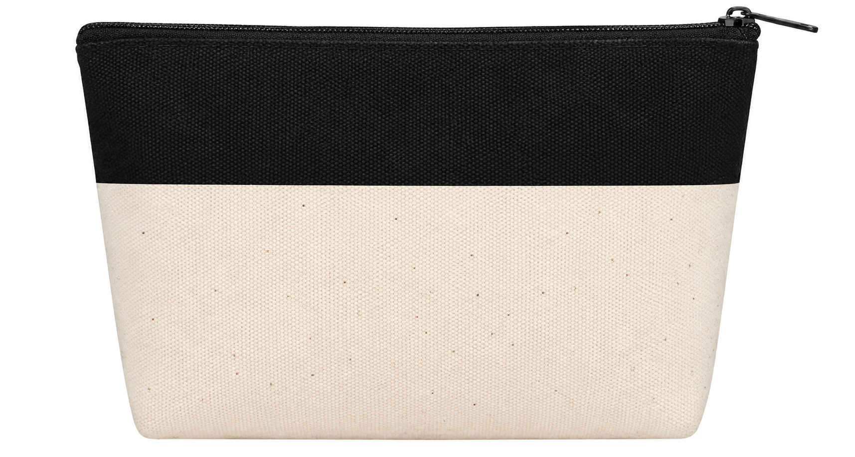 AW-498 Two Tone Canvas Cosmetic Bag